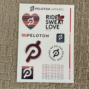 Peloton Sticker Sheet  - Ride Sweat Love